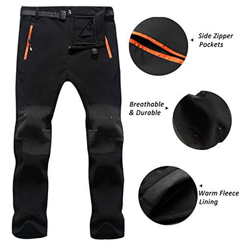 SUKUTU Pantalones de Senderismo para Hombres al Aire Libre Pantalones Multibolsillos Ligeros Transpirables para Caminar montaña Correr con cinturón