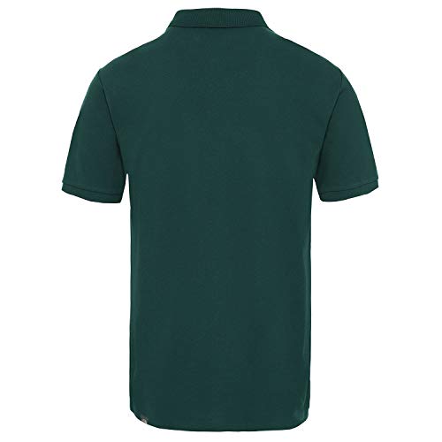 The North Face M Polo Piquet Camiseta, Hombre, Night Green, S