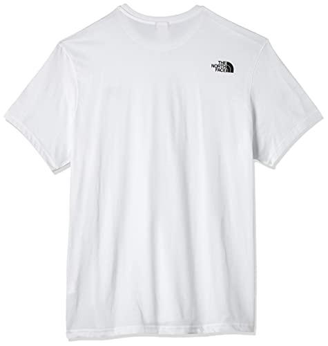 The North Face T92TX5 Camiseta De Manga Corta Simple Dome, Hombre, Blanco (TNF White), L