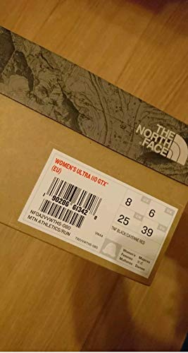 The North Face W Ultra 110 GTX, Zapatillas de Senderismo Mujer, Negro (TNF Black/Cayenne Red), 38 EU