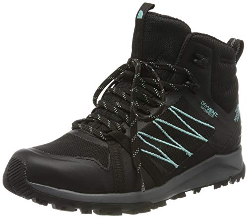The North Face Womens Litewave Fastpack II Mid WP, Zapato para Caminar Mujer, TNF Black, 46 EU