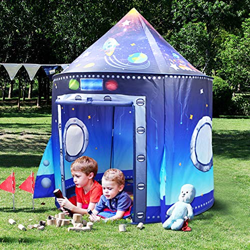 Tienda Campaña Infantil, Casitas Infantiles Tela, Playhouse para Niños Niñas Jugar Castle Interior al Aire Libre (Azul2)
