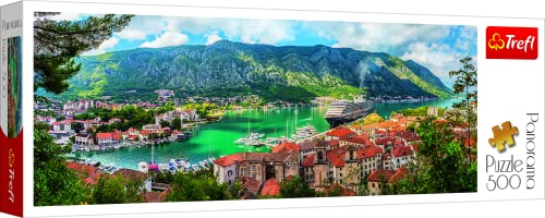 Trefl- Kotor, Montenegro 500 Piezas, Panorama, Adultos y niños a Partir de 10 años Puzzle, Color