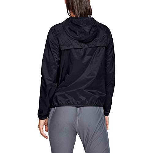 Under Armour UA Qualifier Storm Packable Jacket Chaqueta, Mujer, Negro (Black/Onyx White/Reflective 001), M