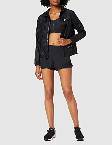 Under Armour UA Qualifier Storm Packable Jacket Chaqueta, Mujer, Negro (Black/Onyx White/Reflective 001), M