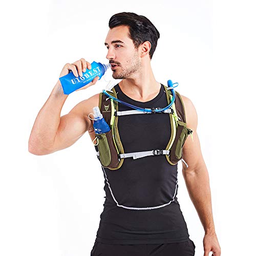 UTOBEST Soft Flask TPU Botella Hidratacion Running Trail Botella de Agua Flexible (250ml-2 Piezas)