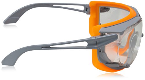 Uvex 9175275 Sicherheitsbrille, Sky Guard, transparent, Grau/Orange