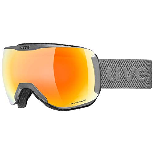 uvex downhill 2100 CV Gafas de esquí, Adultos unisex, rhino/orange-orange, one size