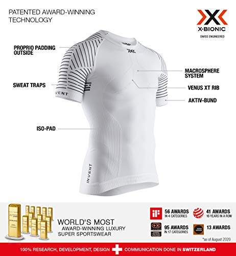 X-Bionic Camiseta M/C Invent Round Neck Hombre Blanco