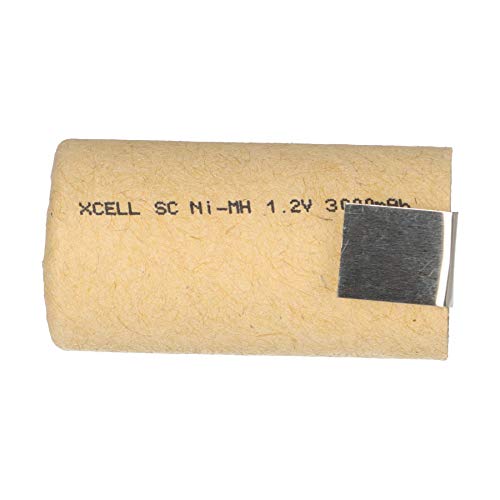 XCell SUB-C - Batería (3000 mAh, 1,2 V, NIMH, con soldadura en Z)