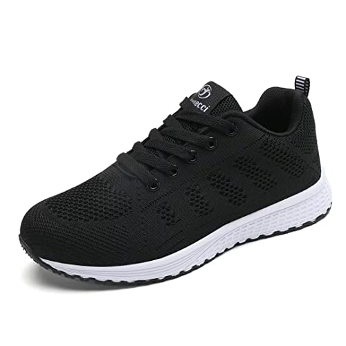 Zapatillas Deportivas Mujer Zapatos Casual Running Tenis Cómodas Ligeras Sneakers(Nero, EU 38)