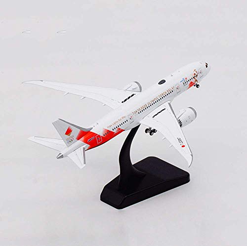 ZCYXQR Avión de pasajeros Modelo de avión 1/400 Escala B787-8 relé de Llama olímpico Japan Airlines Modelo de aleación coleccionables y Regalos 5,5 Pulgadas X 5,8 Pulgadas