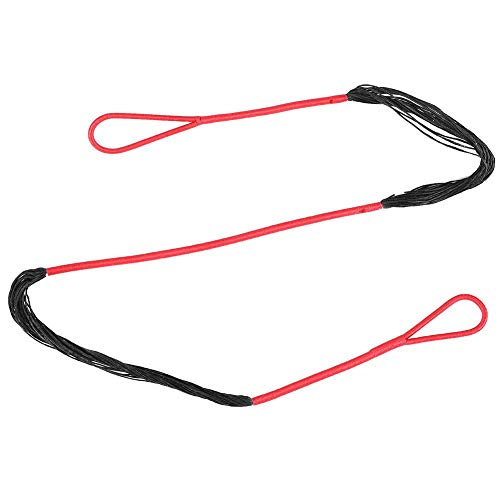 Zer one 26.5inch Bow String, Handbow Recurve Longbow Outdoor Sports Archery Replacement Straight Recurve Bowstring for Hunting Shooting(Rojo)