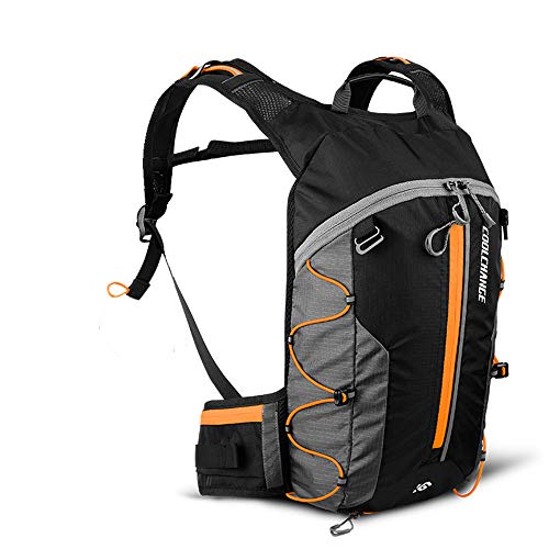 10L Resistente al Agua Mochila, Portátil Mochila Trekking Laptop Daypack Durable Impermeable para Escalada Viajes Actividades al Aire Libre (10L,Naranja)