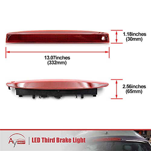 1X LED rojo Tercera luz de freno Luz de freno del coche Conjunto de la lámpara de freno Luz de freno trasera compatible con Renault Megane II Estate 2003-2009