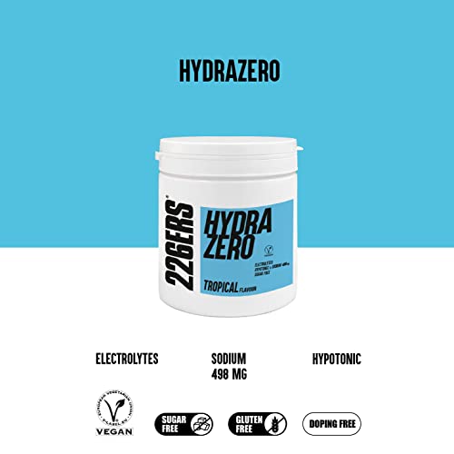 226ERS Hydrazero | Bebida de Sales Minerales en Polvo para Hidratación y Recuperación de Electrolitos, Tropical - 225 gr