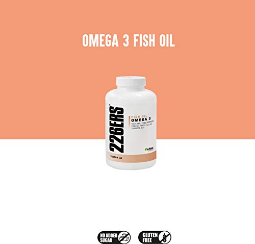 226ERS Omega 3 Fish Oil | Aceite de Pescado de Alta Biodisponibilidad y Absobsición | Ácidos Grasos con Omega 3 + DHA + EPA - 120 Cápsulas
