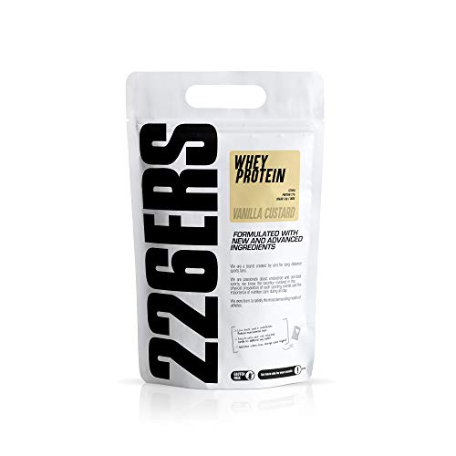 226ERS Whey Protein | Proteína Concentrada de Suero de Leche con Aminoácidos Esenciales, Recuperación y Aumento de la Masa Muscular, Doping Free, Natilla de Vainilla - 1 kg