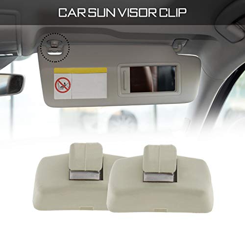 4 clips de gancho para visera solar, compatible con VW Transporter Caddy Golf Lupo Polo 3B0857561B 21312312231