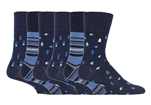 6 pares calcetines de algodón para hombre SockShop de agarre suave 6-11 UK 6 x Rj577. Talla única