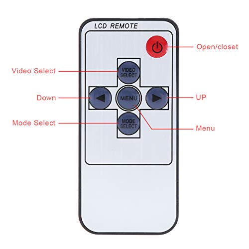 7 pulgadas 16: 9 2 canales de entrada de vídeo del coche RGB pantalla digital de la vista trasera VCR Monitor con botón táctil