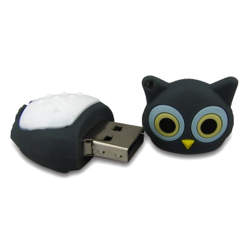 818-Shop no13700080038 Hi-Speed (USB 3.0 100mb/s 8GB) Flash Pen Drive búho pájaro águila búho 3D Gris