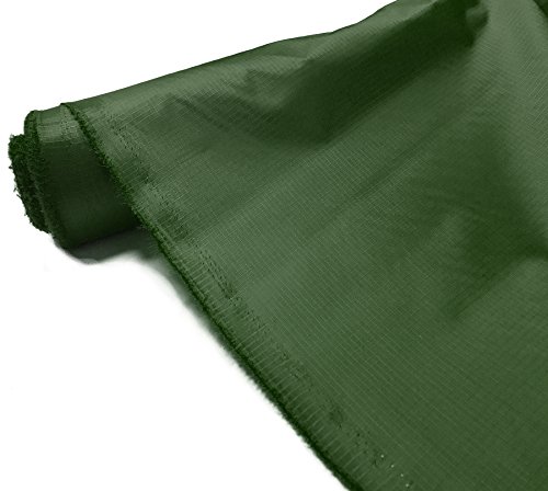 A-Express Ripstop Impermeable Poliéster Tela 3.8oz Polainas Material al aire libre Cubrir Acampar Bandera - 1 Metro (100cm x 150cm) Verde oliva
