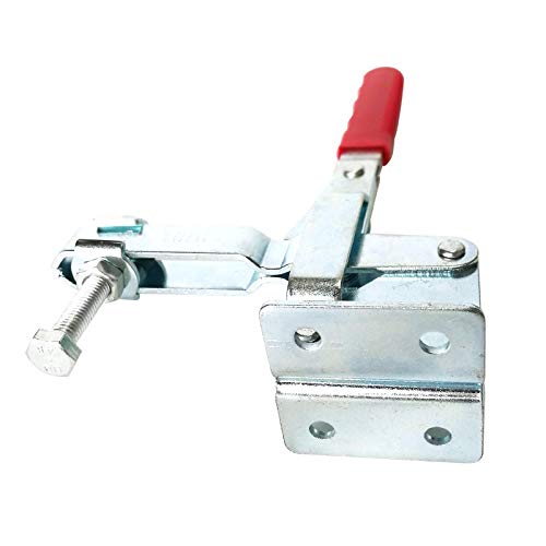 Abrazadera de palanca de mano herramienta horizontal abrazadera cierre de sujeción capacidad de sujeción resistente caja de palanca cargada (1 unidad)