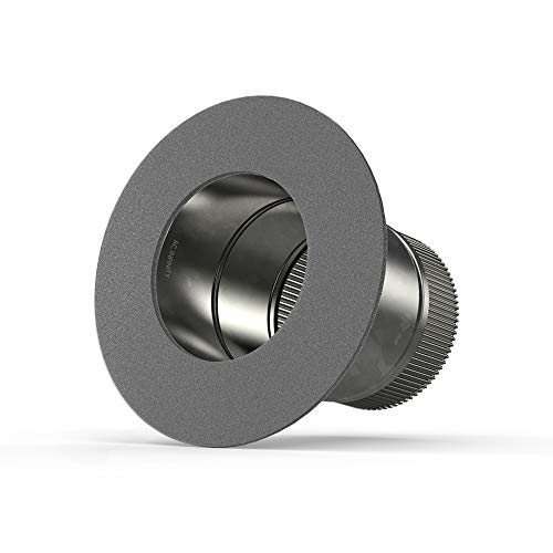 AC Infinity - Collar de despegue para conductos de 4 cm, con brida de entrada de acero galvanizado para conductos de 4 cm con secadores y campanas de rango