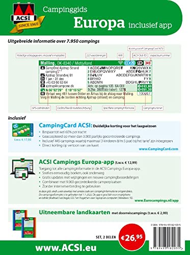ACSI Campinggids Europa + app 2021: set 2 delen