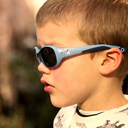 ActiveSol gafas de sol | NIÑO | 100% protección UV 400 | polarizadas | irrompibles, de goma flexible | 2-6 años | 22 gramos [Piratas]