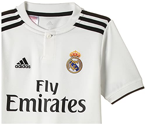 adidas 18/19 Real Madrid Home Camiseta, Niños, Multicolor (blabas/Negro), 152