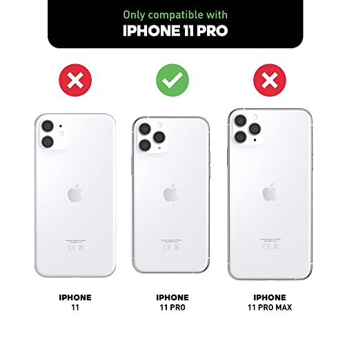 adidas - Carcasa para teléfono móvil Compatible con iPhone 11 Pro, Carcasa Transparente testada contra caídas con diseño Chino y Bordes elevados