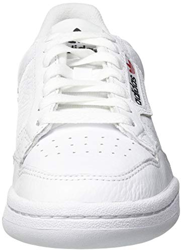 Adidas Continental 80, Zapatillas de Gimnasia Hombre, Blanco (FTWR White/Scarlet/Collegiate Navy FTWR White/Scarlet/Collegiate Navy), 42 EU