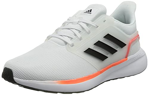 Adidas EQ19 Run, Zapatillas de Gimnasia Hombre, FTWR White/Carbon/Solar Red, 43 1/3 EU