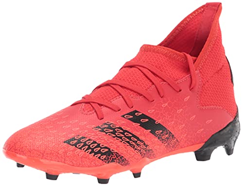 adidas Firm Ground Predator Freak .3 Soccer Shoe (boys) Red/Black/Solar Red 5.5 Big Kid