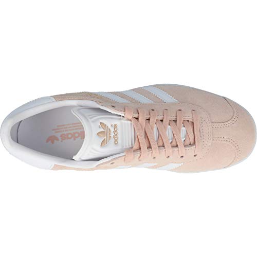 adidas Gazelle, Zapatillas de Deporte Unisex Adulto, Vapour Pink/White/Gold Metalic, 38 2/3 EU