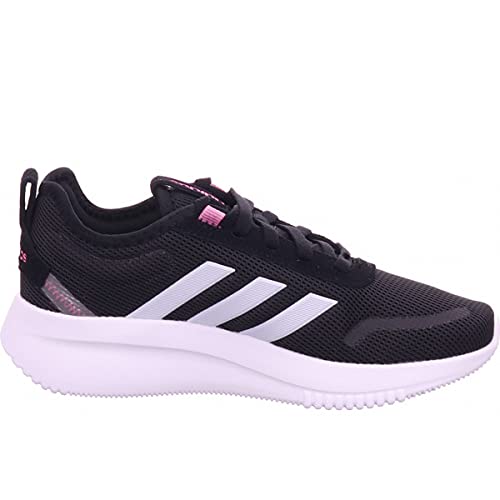adidas Lite Racer Rebold, Road Running Shoe Mujer, Core Black/Halo Blue/Screaming Pink, 38 2/3 EU