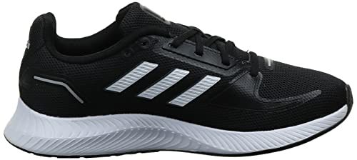 adidas Runfalcon 2.0, Road Running Shoe Mujer, Negro Blanco, 38 2/3 EU