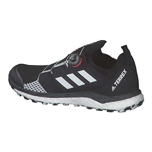 adidas Terrex Agravic Boa, Zapatillas de Trail Running Hombre, NEGBÁS/Balcri/Rojsol, 46 2/3 EU