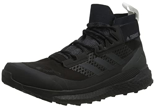 adidas Terrex Free Hiker GTX, Zapatillas de Senderismo Hombre, NEGBÁS/Carbon/FTWBLA, 43 1/3 EU
