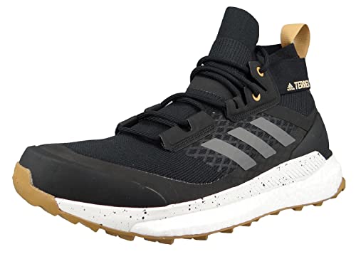 adidas Terrex Free Hiker Primeblue, Walking Shoe Hombre, Core Black/Grey/Mesa, 42 EU