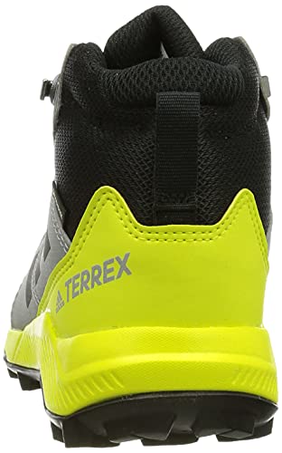 adidas Terrex Mid GTX K, Zapatillas para Carreras de montaña, Cblack/Grethr/Aciyel, 35 EU
