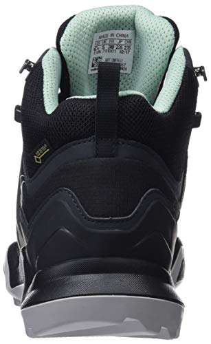 Adidas Terrex Swift R2 Mid GTX W, Zapatillas de Marcha Nórdica Mujer, Negro (Core Black/Core Black/Ash Green 0), 37 1/3 EU