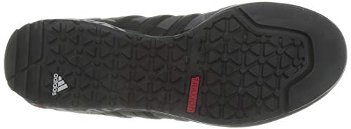 adidas Terrex Swift Solo, Walking Shoe Unisex Adulto, Grey/Core Black/Scarlet, 42 2/3 EU