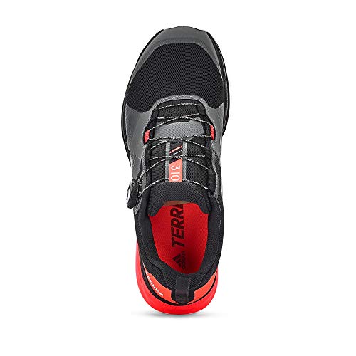 adidas Terrex Two Boa, Zapatillas Deportivas Hombre, Core Black Silver Met Solar Red, 46 2/3 EU