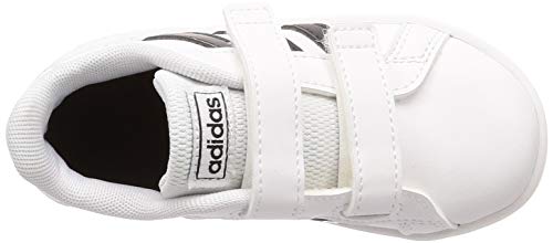 adidas Unisex Bebé Grand Court Sneaker, Cloud White/Core Black/Cloud White, 27 EU