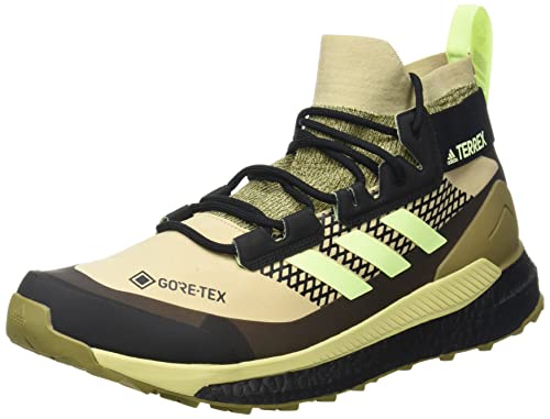 adidas Zapatilla Terrex Free Hiker GTX, Botas de Senderismo Hombre, SAVANN/HIREYE/CBLACK, 46 EU