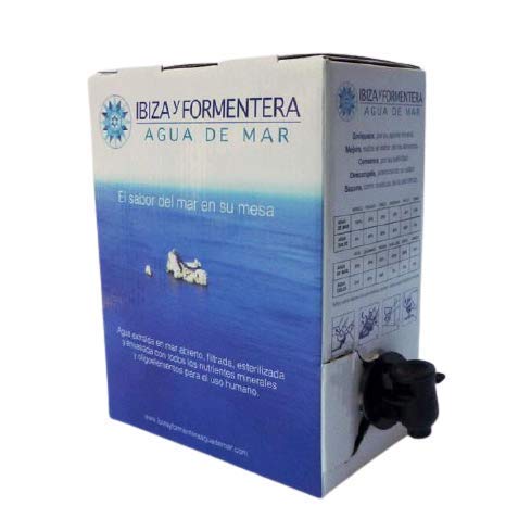 Agua Ibiza Formentera - Agua De Mar 3 Litros 100% Natural - Nutre tu organismo con todos los minerales y oligoelementos que el mar te ofrece