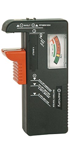 AirPromise Probador universal de batería para pilas AAA, AA, C, D y Botton, 1.5V, 9V, Comprobador de voltaje de batería para reciclar baterías (BT-168)